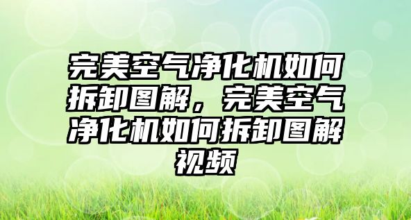 完美空氣凈化機如何拆卸圖解，完美空氣凈化機如何拆卸圖解視頻