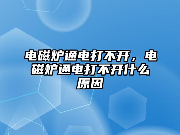 電磁爐通電打不開，電磁爐通電打不開什么原因