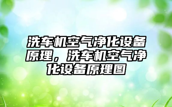 洗車機空氣凈化設(shè)備原理，洗車機空氣凈化設(shè)備原理圖